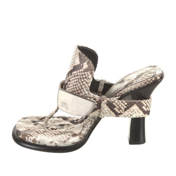 Burberry leather mules
